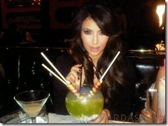 kim kardashian picture with drink